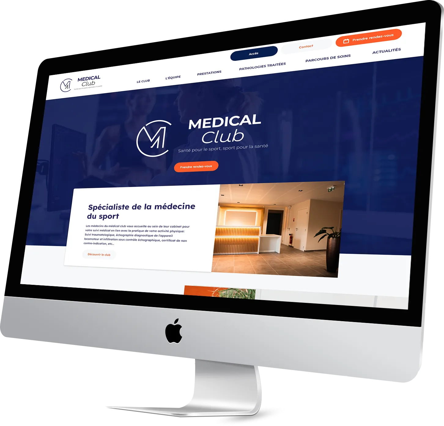 médical club sur ordinateur