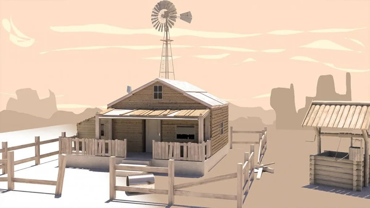 Modélisation 3D Ranch